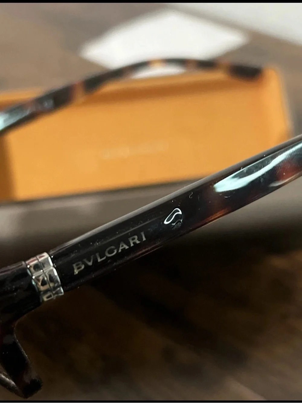 Bvlgari eyeglasses brown 54-17 made in Italy case